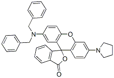 CAS 登录号：55772-83-3， 2'-(二苄基氨基)-6'-吡咯烷基螺[异苯并呋喃-1(3H),9'-[9H]氧杂蒽]-3-酮