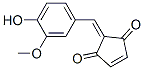 CAS#: 55776-43-7, 2-(3'-Methoxy-4'-Hydroxybenzylidene)Cyclopentene-1,3-Dione