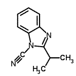 CAS 登录号：55810-21-4， 2-异丙基-1H-苯并咪唑-1-甲腈