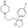 CAS 登录号：55846-41-8， 1-(3-[2-(4-氟苯基)-[1,3]二氧戊环-2-基]丙基)哌嗪