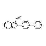 CAS 登录号：558473-55-5， 2-(4-联苯基)-3-吲嗪甲醛