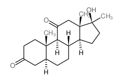 CAS 登录号：5585-95-5， (5S,8S,9S,10S,13S,14S,17S)-17-羟基-10,13,17-三甲基-1,2,4,5,6,7,8,9,12,14,15,16-十二氢环戊烯并[a]菲-3,11-二酮