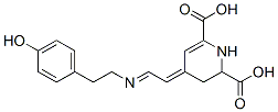 CAS 登录号：5589-85-5， 1,2,3,4-四氢-4-[2-[[2-(4-羟基苯基)乙基]亚氨基]亚乙基]吡啶-2,6-二甲酸