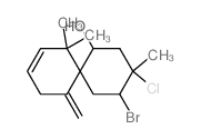 CAS 登录号：55890-19-2， (6S,8S,9S,11S)-8-溴-9-氯-5,5,9-三甲基-1-亚甲基螺[5.5]十一碳-3-烯-11-醇