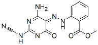 CAS 登录号：55994-71-3， 2-[(2Z)-2-[4-氨基-2-(氰基氨基)-6-氧代-嘧啶-5-亚基]肼基]苯甲酸甲酯
