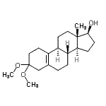CAS 登录号：56016-36-5， (17beta)-3,3-二甲氧基雌甾-5(10)-烯-17-醇