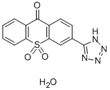 CAS 登录号：56030-55-8， 3-(1H-四唑-5-基)-9H-噻吨-9-酮 10,10-二氧化物单水合物