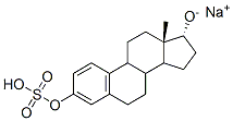 CAS 登录号:56050-04-5, (17alpha)-雌甾-1,3,5(10)-三烯-3,17-二醇 3-(硫酸酯)单钠盐