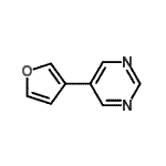 CAS 登录号：560994-06-1， 5-(3-呋喃基)嘧啶