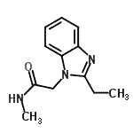 CAS 登录号：561028-37-3， 2-(2-乙基-1H-苯并咪唑-1-基)-N-甲基乙酰胺