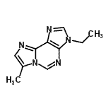 CAS 登录号：561321-13-9， 3-乙基-7-甲基-3H-咪唑并[2,1-I]嘌呤