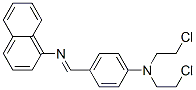 CAS 登录号:56133-60-9, N,N-二(2-氯乙基)-4-(萘-1-基亚氨基甲基)苯胺