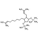 CAS 登录号：56306-71-9， {[4-(3-甲基-2-丁烯-1-基)-5-(8-甲基-7-壬烯-1-基)-1,3-环戊烷二基]二(氧基)}二(三甲基硅烷)