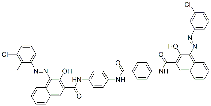 CAS 登录号：56418-72-5， 4-[(3-氯-2-甲基苯基)偶氮]-N-[4-[[[4-[[[4-[(3-氯-2-甲基苯基)偶氮]-3-羟基-2-萘基]羰基]氨基]苯基]氨基]羰基]苯基]-3-羟基萘-2-甲酰胺
