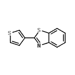 CAS 登录号：56421-77-3， 2-(3-噻吩基)-1,3-苯并噻唑