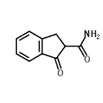 CAS 登录号：56434-51-6， 1-氧代-2-茚满甲酰胺