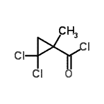 CAS 登录号：56447-09-7， 2,2-二氯-1-甲基环丙烷羰基氯化物