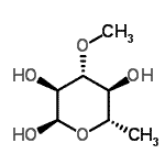 CAS 登录号：5675-98-9， 6-脱氧-3-O-甲基-alpha-L-吡喃葡萄糖