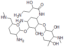 CAS 登录号:56824-15-8, N(1)-(4-氨基-2-羟基-1-氧代丁基)沙加霉素