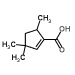 CAS 登录号：56850-60-3， 3,3,5-三甲基-1-环戊烯-1-羧酸