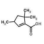 CAS 登录号：56850-61-4， 3,5,5-三甲基-1-环戊烯-1-羧酸
