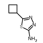 CAS 登录号：56882-73-6， 5-环丁基-1,3,4-噻二唑-2-胺