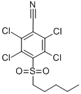 CAS 登录号：56916-64-4， 4-戊基磺酰基-2,3,5,6-四氯苯甲腈