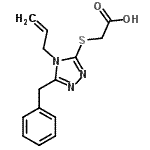 CAS 登录号：56929-54-5， [(4-烯丙基-5-苄基-4H-1,2,4-三唑-3-基)硫基]乙酸