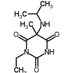 CAS 登录号：569336-80-7， 1-乙基-5-(异丙基氨基)-5-甲基-2,4,6(1H,3H,5H)-嘧啶三酮