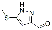 CAS#: 569657-30-3, 5-(Methylthio)-1H-Pyrazole-3-Carboxaldehyde