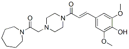 CAS#: 57061-77-5, 1-[4-[2-(Hexahydro-1H-Azepin-1-Yl)-2-Oxoethyl]Piperazin-1-Yl]-3-(4-Hydroxy-3,5-Dimethoxyphenyl)-2-Propen-1-One