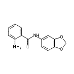 CAS 登录号：571158-97-9， 2-氨基-N-(1,3-苯并二氧戊环-5-基)苯甲酰胺