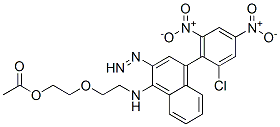 CAS 登录号：57119-69-4， 2-[2-[[4-(2-氯-4,6-二硝基-苯基)偶氮萘-1-基]氨基]乙基H氧基]乙基乙酸酯