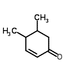 CAS 登录号：5715-25-3， 4,5-二甲基-2-环己烯-1-酮