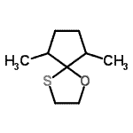 CAS 登录号：57156-88-4， 6,9-二甲基-1-氧杂-4-硫杂螺[4.4]壬烷