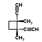 CAS 登录号：57220-84-5， (1R,2S)-1,2-二乙炔基-1,2-二甲基环丁烷