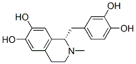 CAS 登录号：57231-31-9， 1-[(3,4-二羟基苯基)甲基]-1,2,3,4-四氢-2-甲基-(1S)-6,7-异喹啉二醇