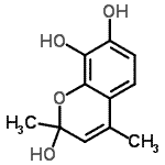 CAS 登录号：57246-18-1， 2,4-二甲基-2H-苯并吡喃-2,7,8-三醇
