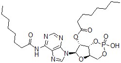 CAS 登录号:57329-09-6, N(1),O(2)-二辛酰环腺苷酸