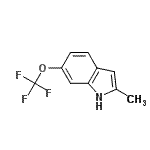 CAS 登录号：57330-49-1， 2-甲基-6-(三氟甲氧基)-1H-吲哚