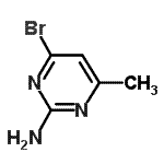 CAS 登录号：5734-71-4， 4-溴-6-甲基-2-嘧啶胺