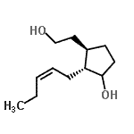 CAS 登录号：573703-57-8， (2R,3R)-3-(2-羟基乙基)-2-[(2Z)-2-戊烯-1-基]环戊醇