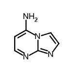 CAS 登录号：57473-41-3， 咪唑并[1,2-a]嘧啶-5-胺