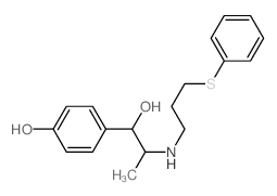 CAS 登录号:57476-29-6, 1-(4-羟基苯基)-2-(3'-苯硫基丙基氨基)-1-丙醇