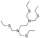 CAS 登录号：5752-43-2， N,N,N',N'-四(乙硫基甲基)乙二胺