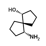 CAS 登录号：575342-84-6， (1R,5R,6R)-6-氨基螺[4.4]壬烷-1-醇