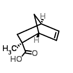 CAS 登录号：575465-35-9， (1R,2S,4R)-2-甲基双环[2.2.1]庚-5-烯-2-羧酸