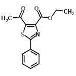 CAS # 57560-93-7, 乙基5-乙酰基-2-苯基-1,3-噻唑-4-羧酸酯