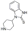 CAS 登录号:57648-17-6, 1,3-二氢-1-哌啶-4-基-2H-苯并咪唑-2-硫酮