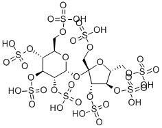 CAS 登录号：57680-56-5， [(2S,3R,4S,5R,6R)-2-[(2S,3S,4R,5R)-3,4-二磺基氧基-2,5-二(磺基氧基甲基)四氢呋喃-2-基]-6-(羟基甲基)-3,4,5-三磺基氧基四氢吡喃-2-基]氢硫酸盐